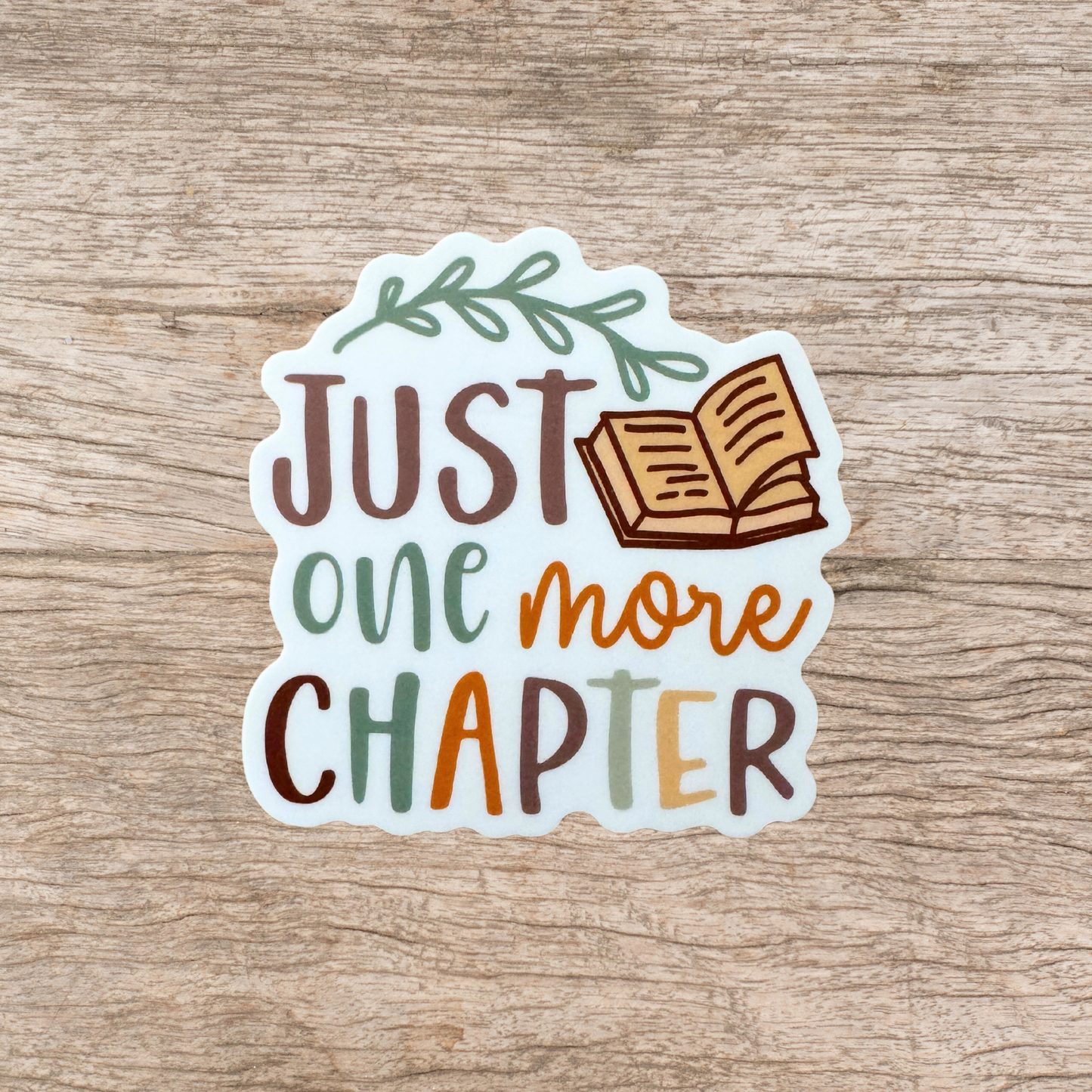 Just One More Chapter Definition Bookworm Book Lover Booktok Sticker