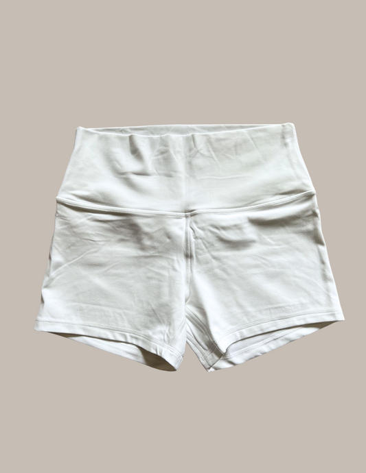 Align High-Rise Short 4" - White