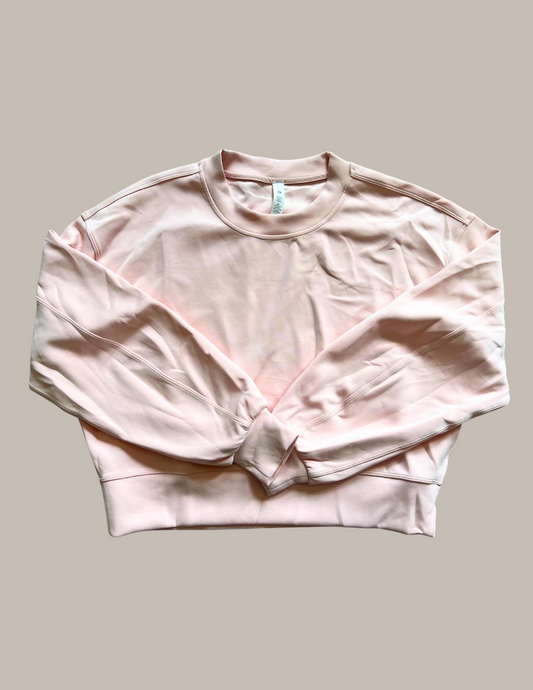 Perfectly Oversized Cropped Crew Softstreme - Pink Mist