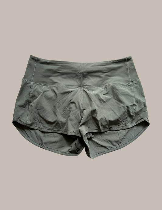 Speed Up High-Rise Short 2.5" - Army Green