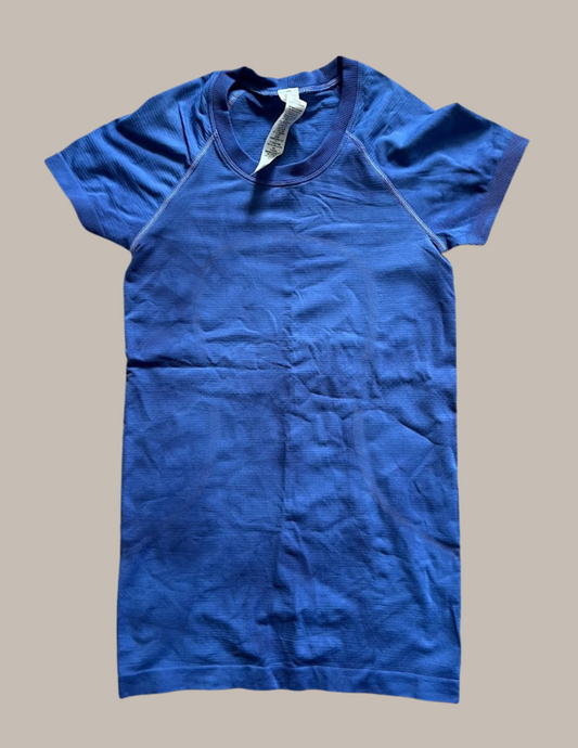 Swiftly Tech Short Sleeve 2.0 - Marble Dye Pipe Dream Blue/Symphony Blue