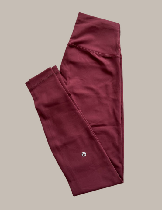 Wunder Train High-Rise Tight 28" - Red Merlot