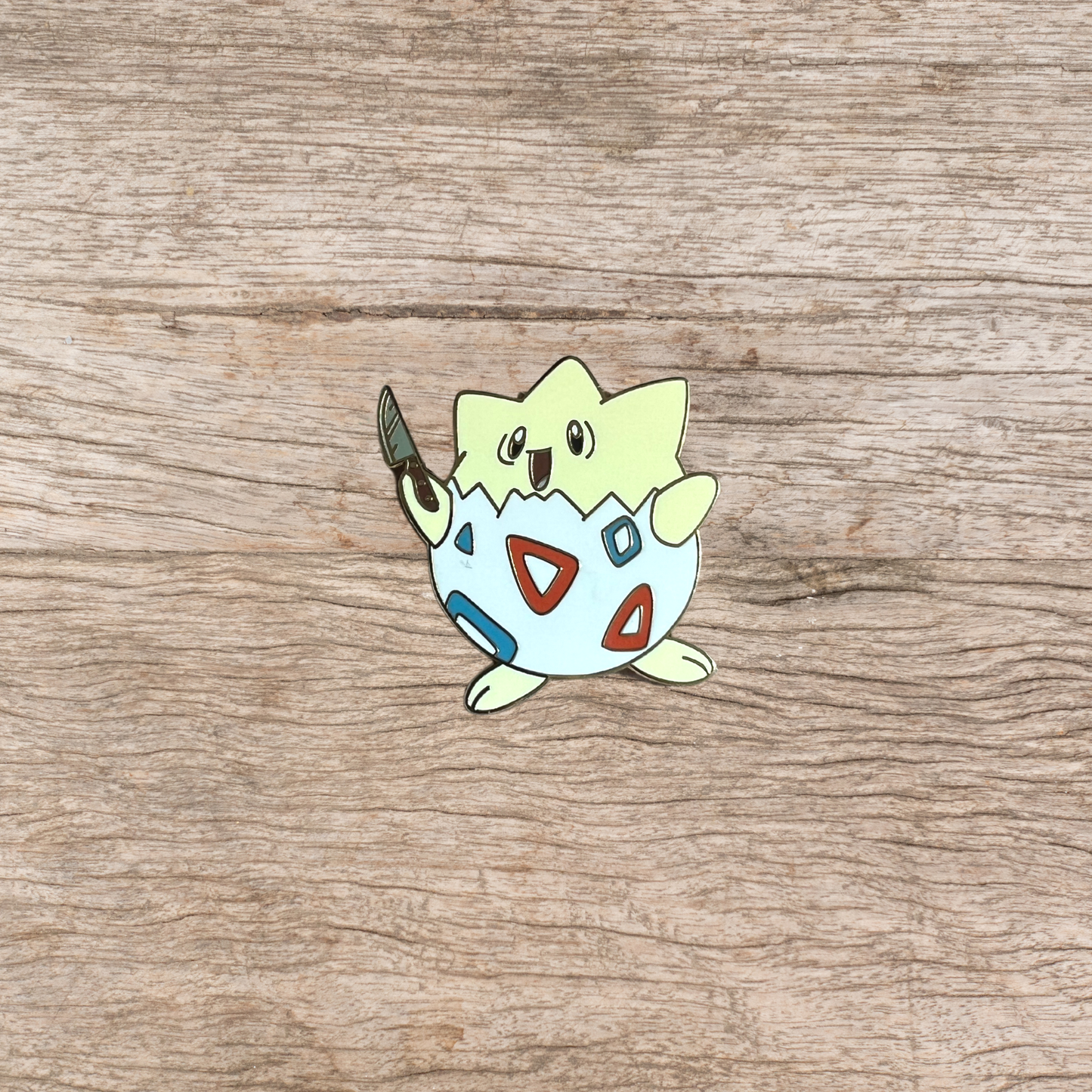 Togepi with a Knife Hard Enamel Pin